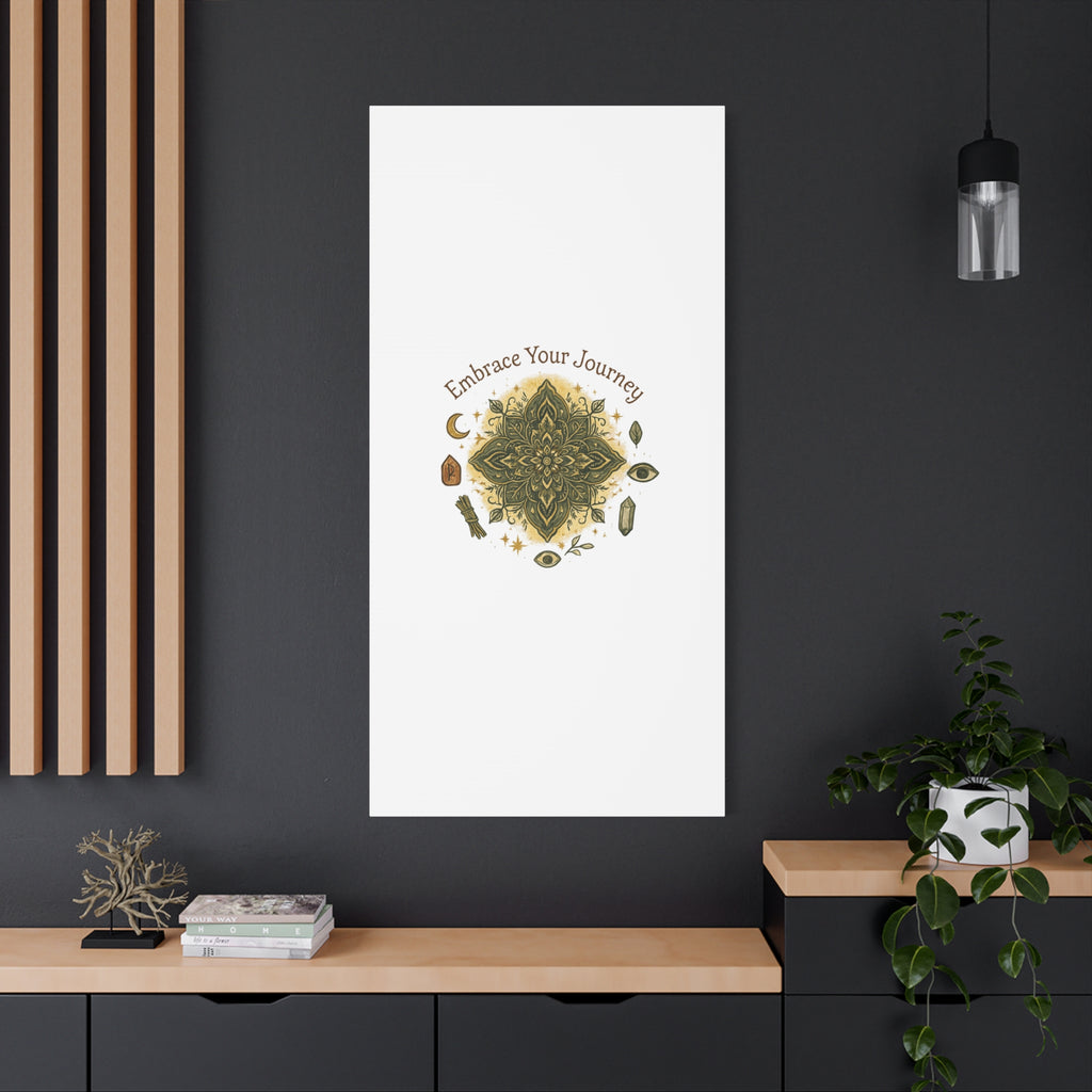 Embrace Your Journey Mandala Canvas | Matte Stretched Wall Art