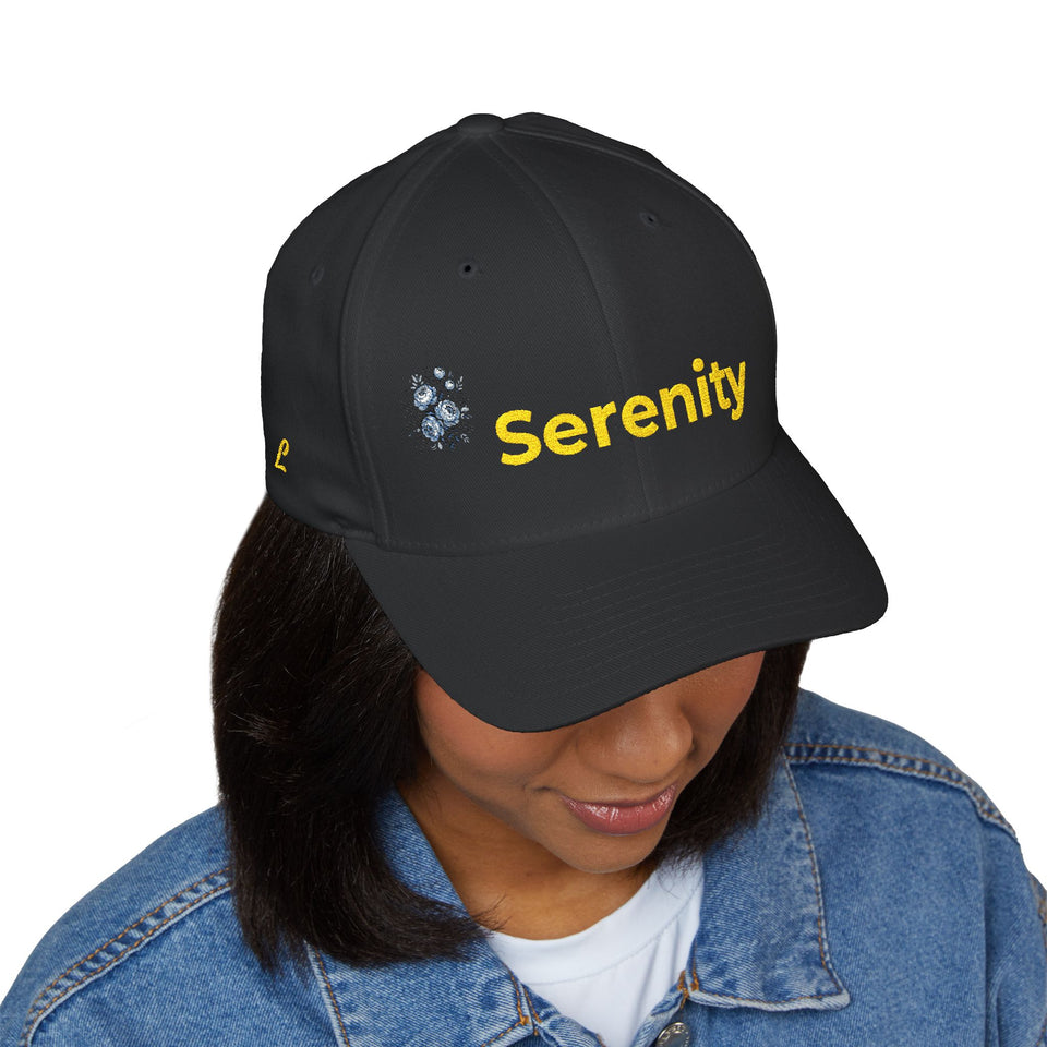 Embroidered Floral Baseball Cap — Serenity Calm Hat