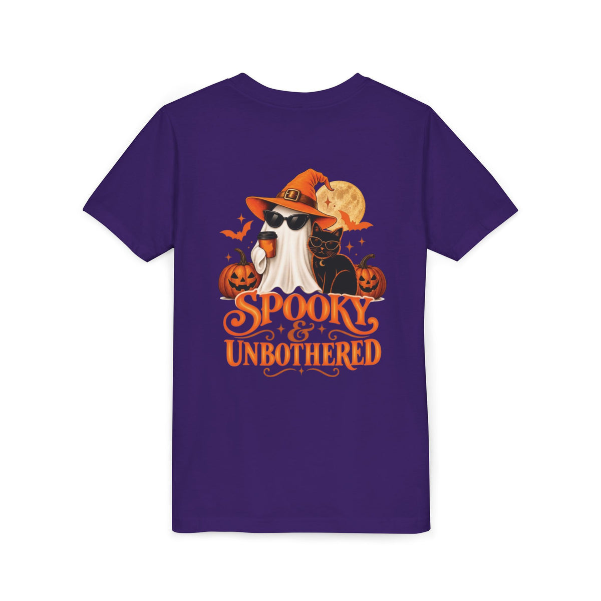 Youth Halloween Tee — “Daddy’s Little Boo” / “Spooky &amp; Unbothered” Kids Costume Shirt