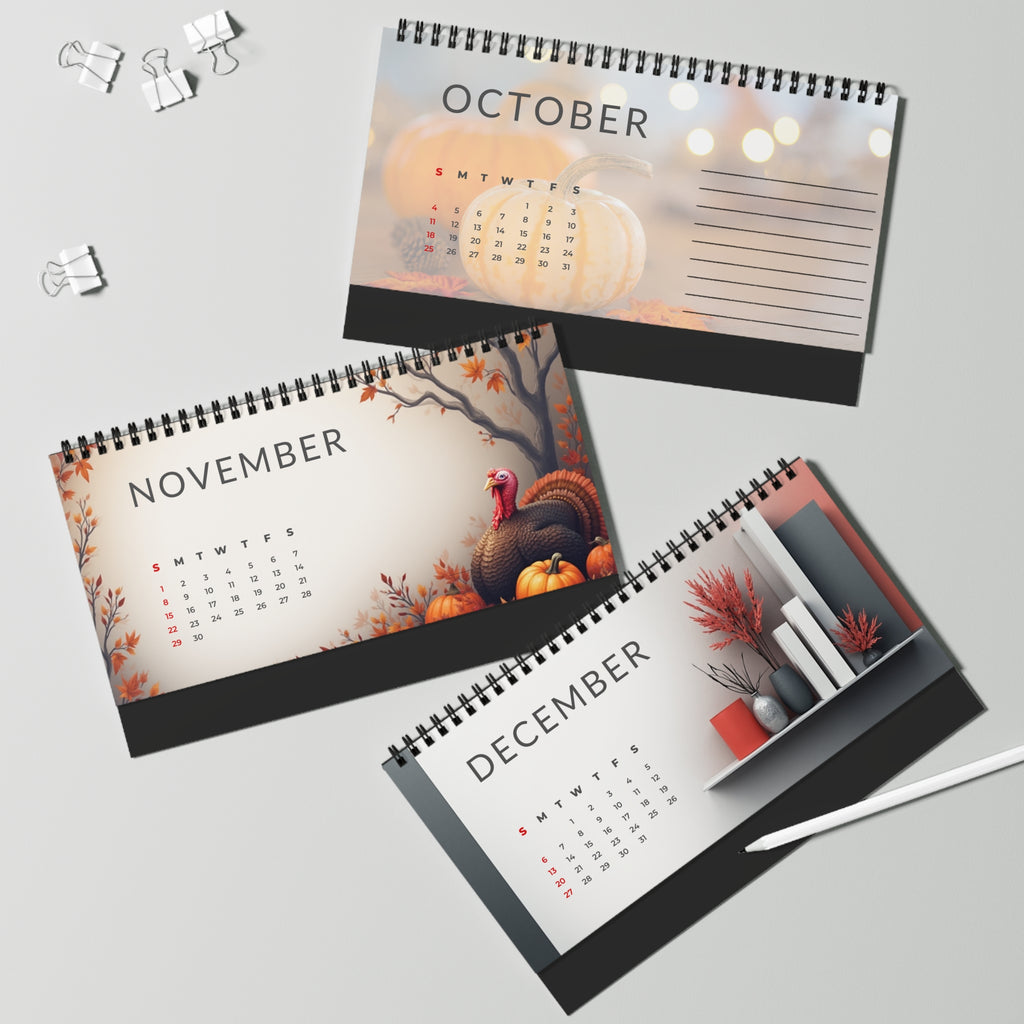 2026 Resolutions Desktop Calendar, Personalized Desk Planner | Office Agenda