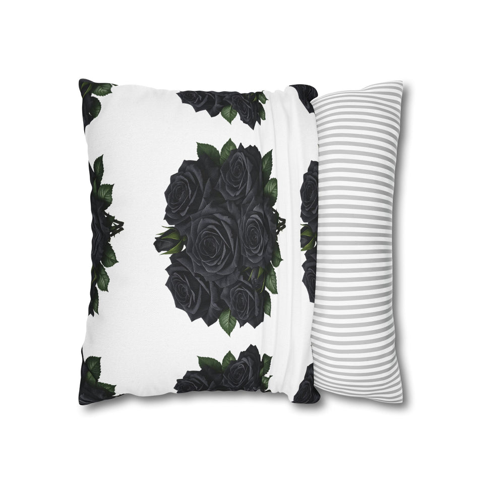 Red Rose Pillow Cover – Floral Decorative Throw Pillowcase