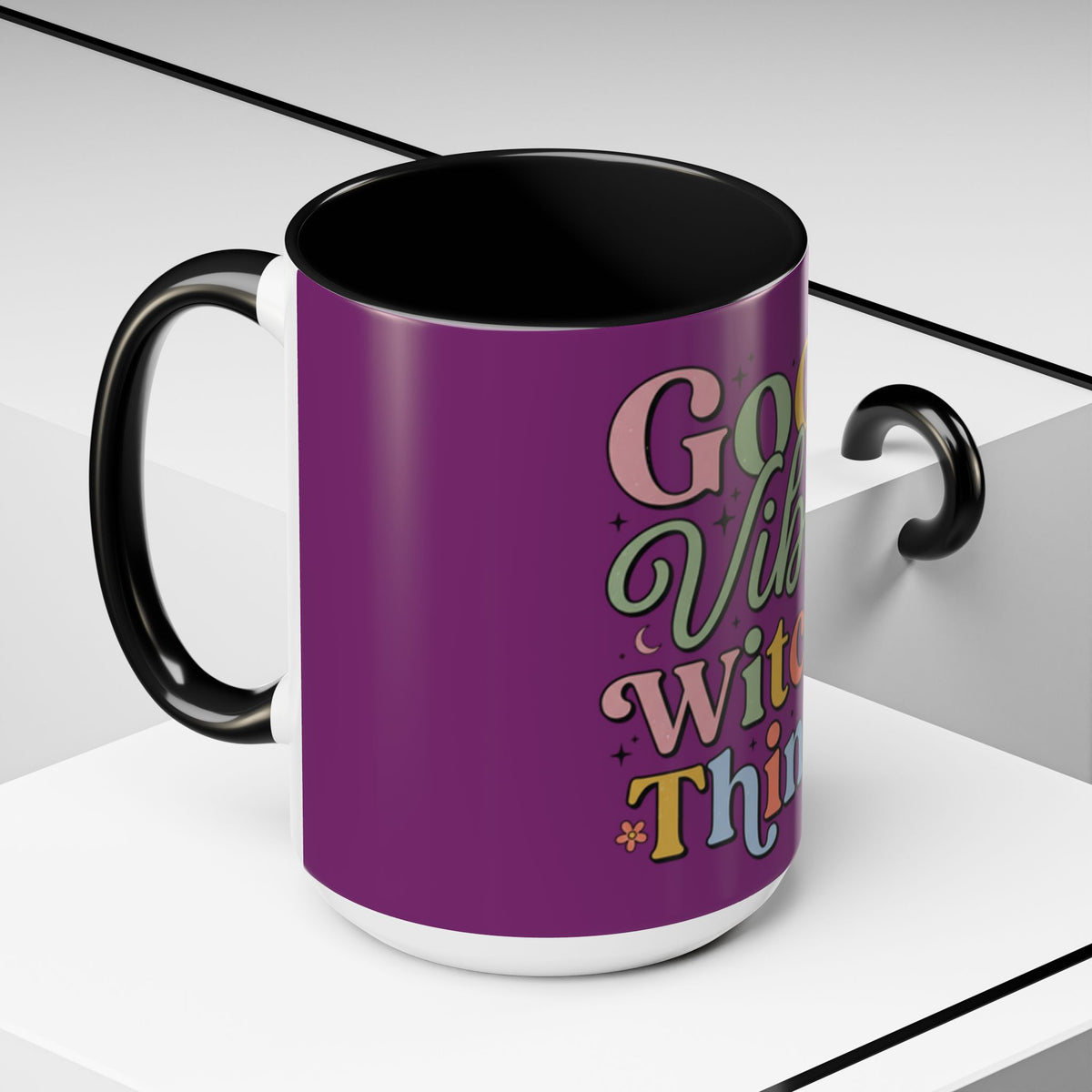 good vibes witchy things coffee mug