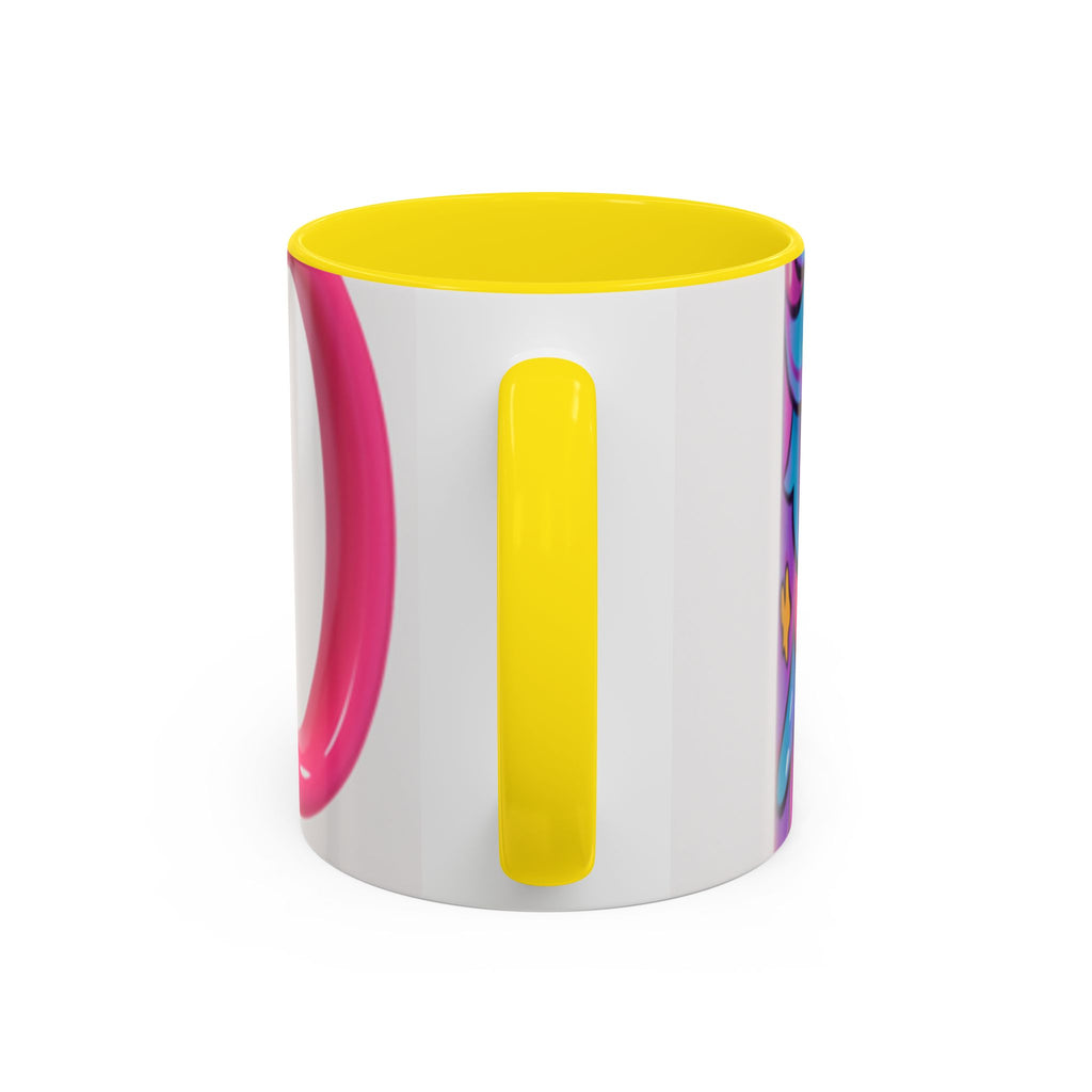 Vibrant Anime Inspired Coffee Mug, Cute Cat Lover Gift, Fun Kitchen Accessory, Bright Accent Mug for Daily Use, Whimsical Drinkware