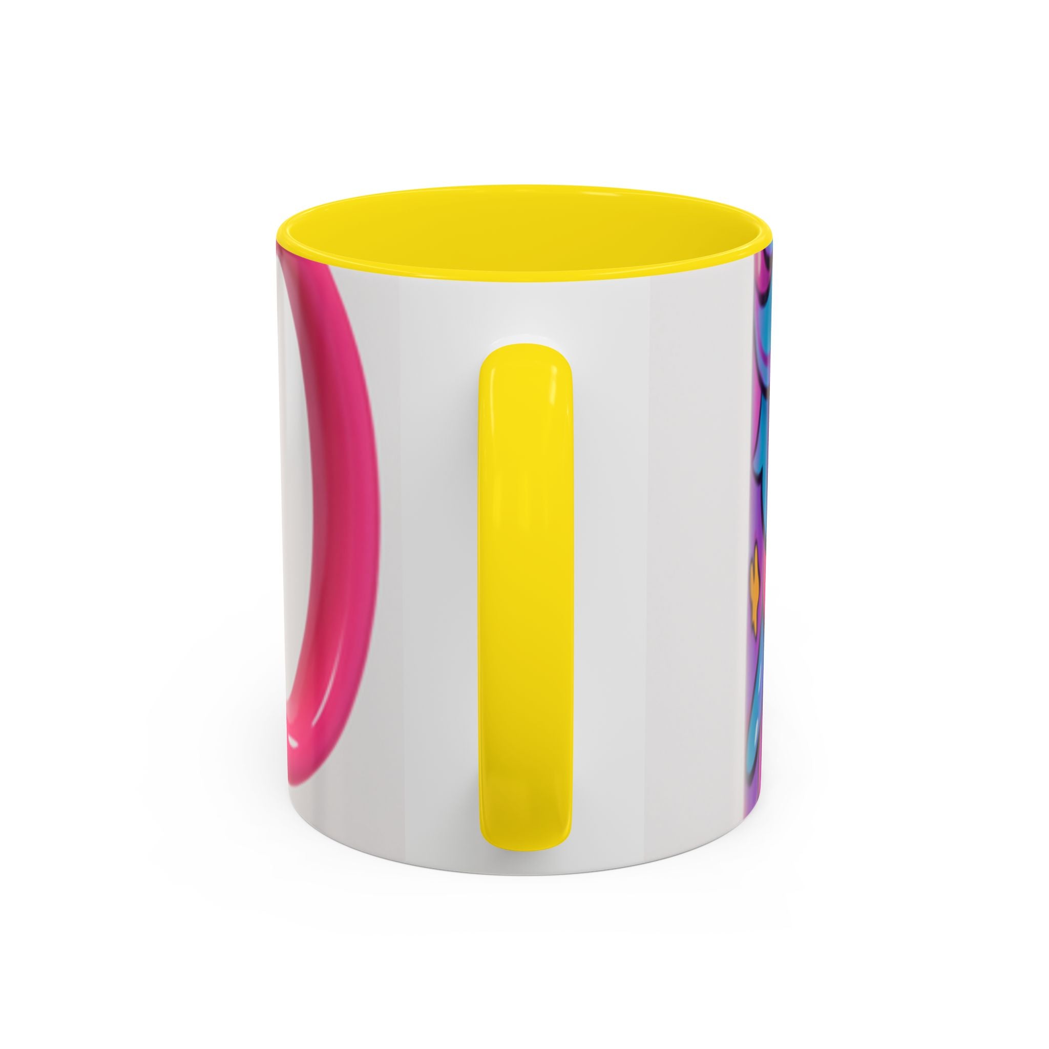 Vibrant Anime Inspired Coffee Mug, Cute Cat Lover Gift, Fun Kitchen Accessory, Bright Accent Mug for Daily Use, Whimsical Drinkware