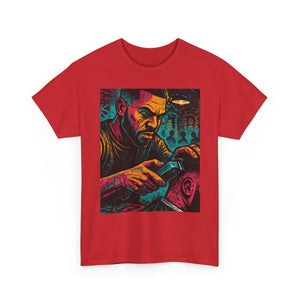 Barber Art Tee - Vintage Barber Graphic Shirt, Gift for Barbers, Cool T-Shirt for Men, Stylish Unisex Cotton Tee, Casual Wear