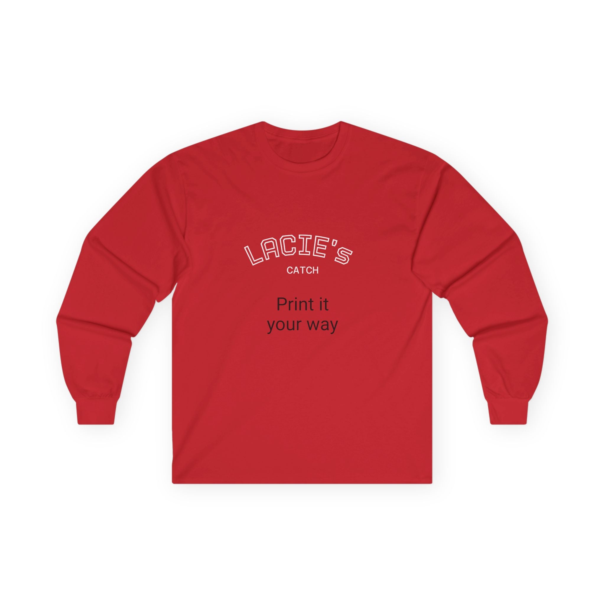 Customizable Long Sleeve Tee for Personalized Style, Gift for Friends, Unique Fashion, Casual Wear, Celebration Apparel, Statement T-Shirt