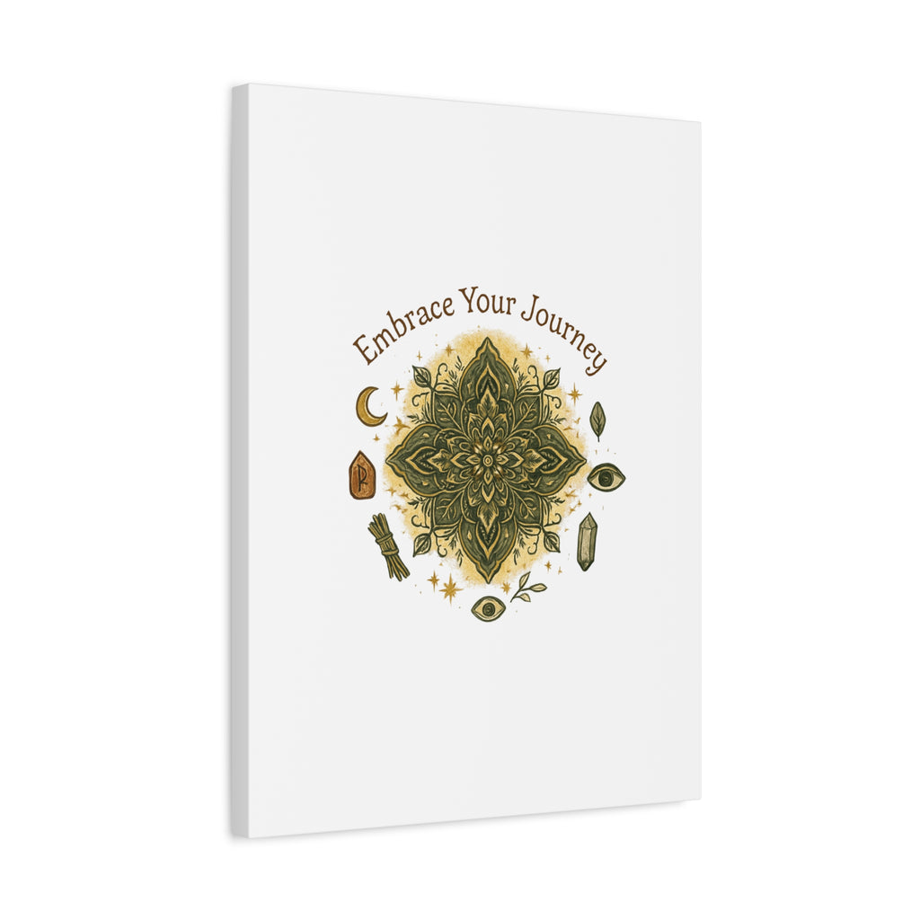 Embrace Your Journey Mandala Canvas | Matte Stretched Wall Art