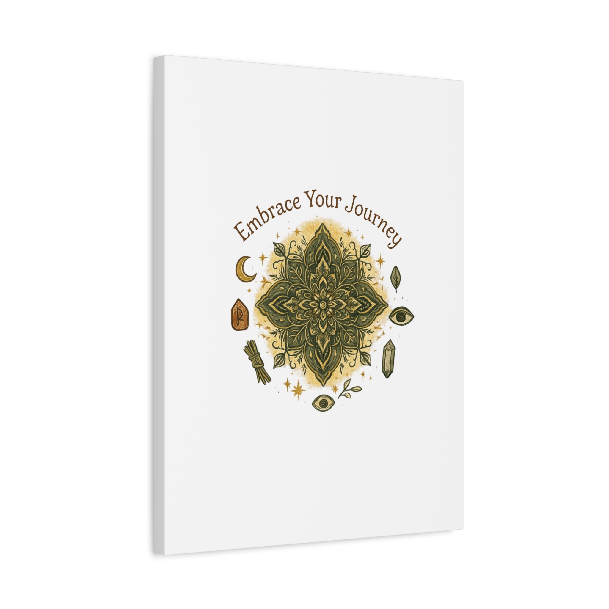 Embrace Your Journey Mandala Canvas | Matte Stretched Wall Art