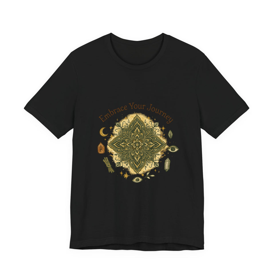 Boho Crystal Mandala T-Shirt — Embrace Your Journey Tee
