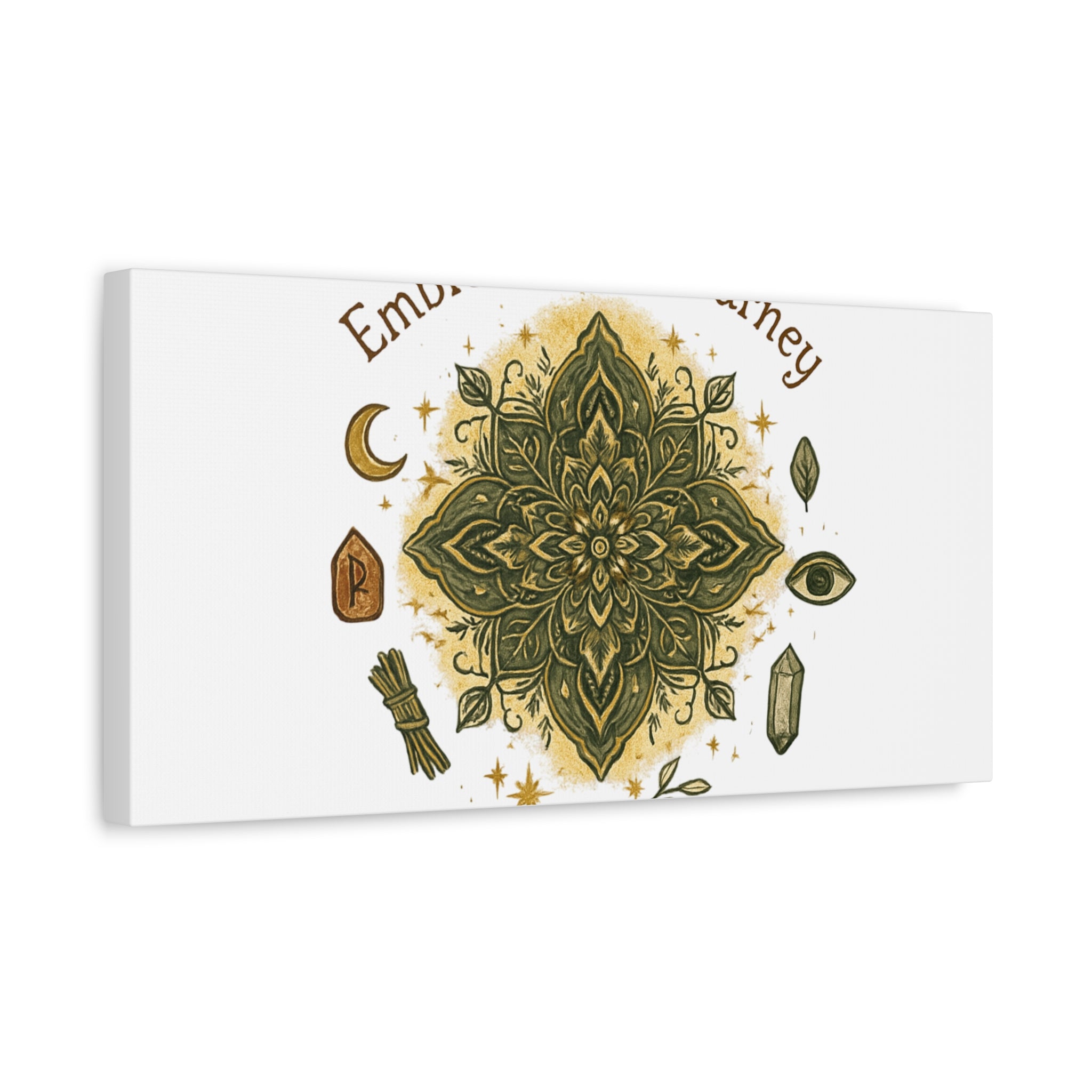 Embrace Your Journey Mandala Canvas | Matte Stretched Wall Art
