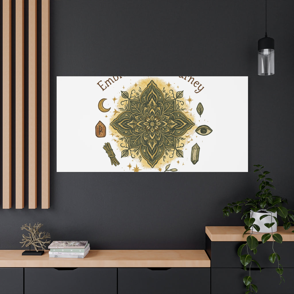 Embrace Your Journey Mandala Canvas | Matte Stretched Wall Art