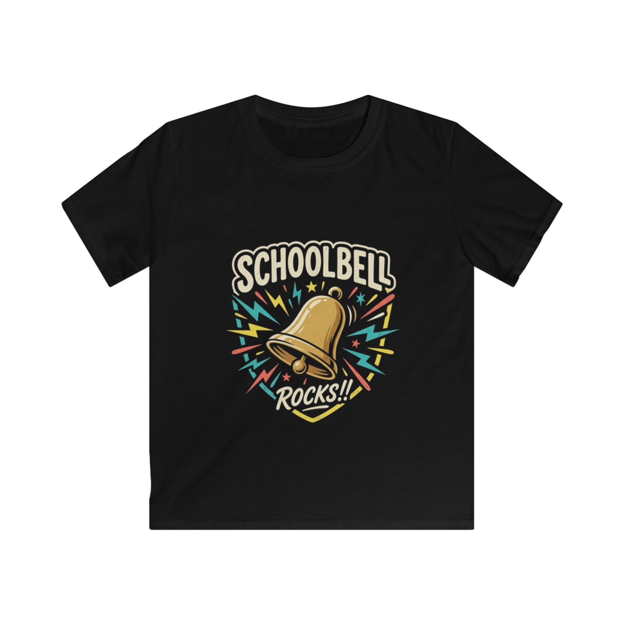 Kids Tee — "Schoolbell Rocks" Back-to-School Graphic T‑Shirt