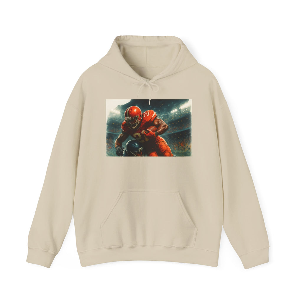 Football Warrior Hoodie, Sports Sweatshirt, Game Day, Unisex Apparel, We Up Next, Athletic Gift
