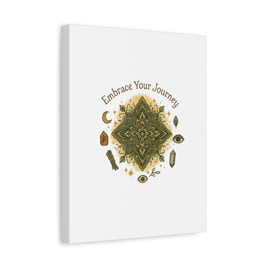 Embrace Your Journey Mandala Canvas | Matte Stretched Wall Art
