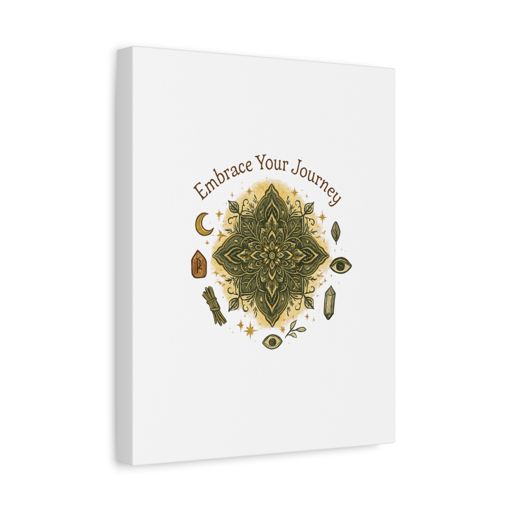 Embrace Your Journey Mandala Canvas | Matte Stretched Wall Art