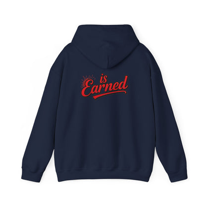 Respect Is Earned Hoodie — Retro Script Motivational Sweatshirt