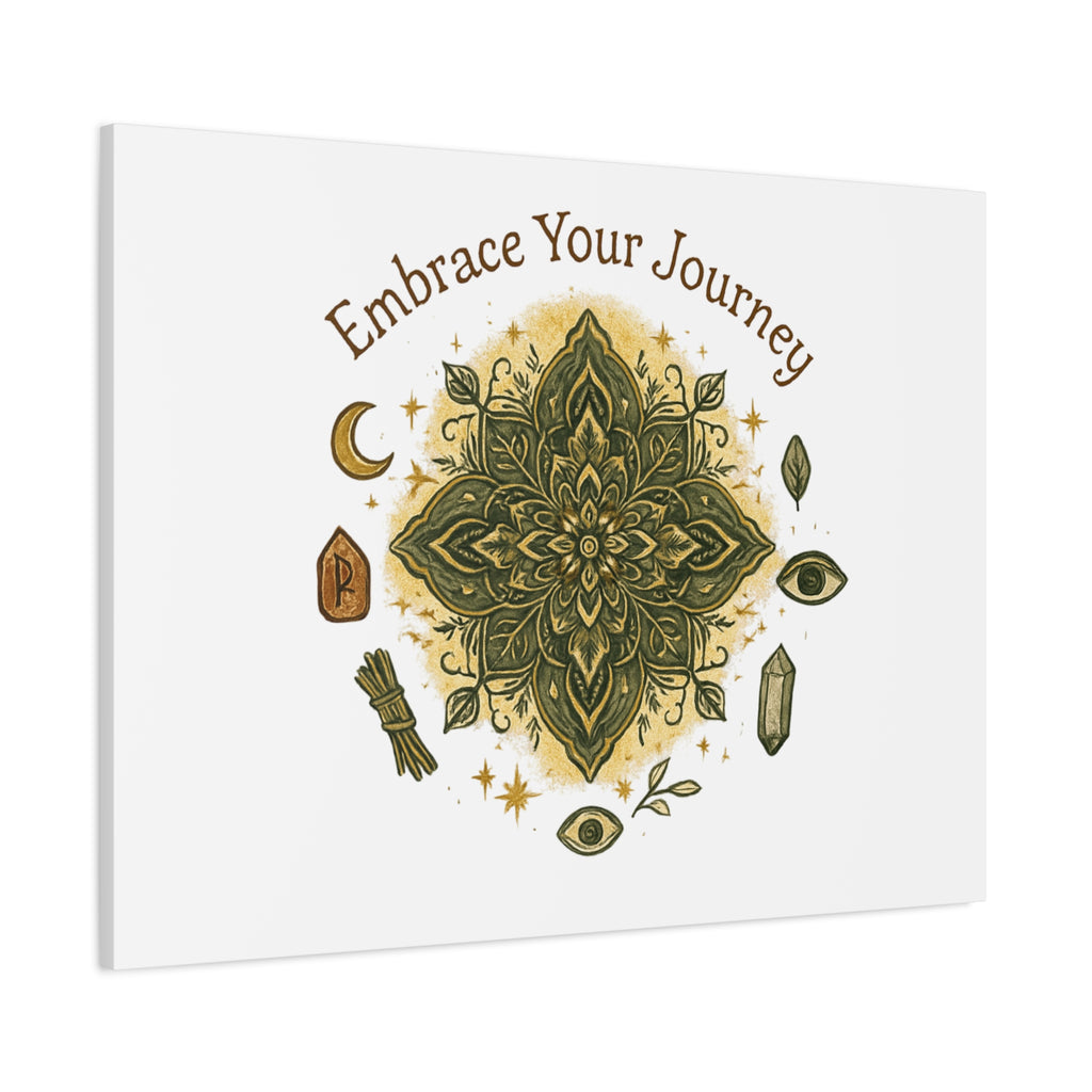 Embrace Your Journey Mandala Canvas | Matte Stretched Wall Art