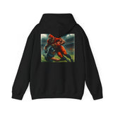 Football Warrior Hoodie, Sports Sweatshirt, Game Day, Unisex Apparel, We Up Next, Athletic Gift