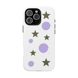 Trendy Phone Case, Stylish Phone Cover, Protective Phone Shell, Unique Phone Accessory, Gift for Her, Star and Swirl Design