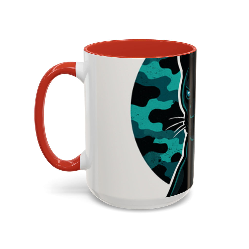 Panther Coffee Mug, Gift for Soccer Mom, Mother's Day Mug, animal lover Mom Gift, Coffee Mug for Mom, Mug Gift for Her, Ceramic Mug with
