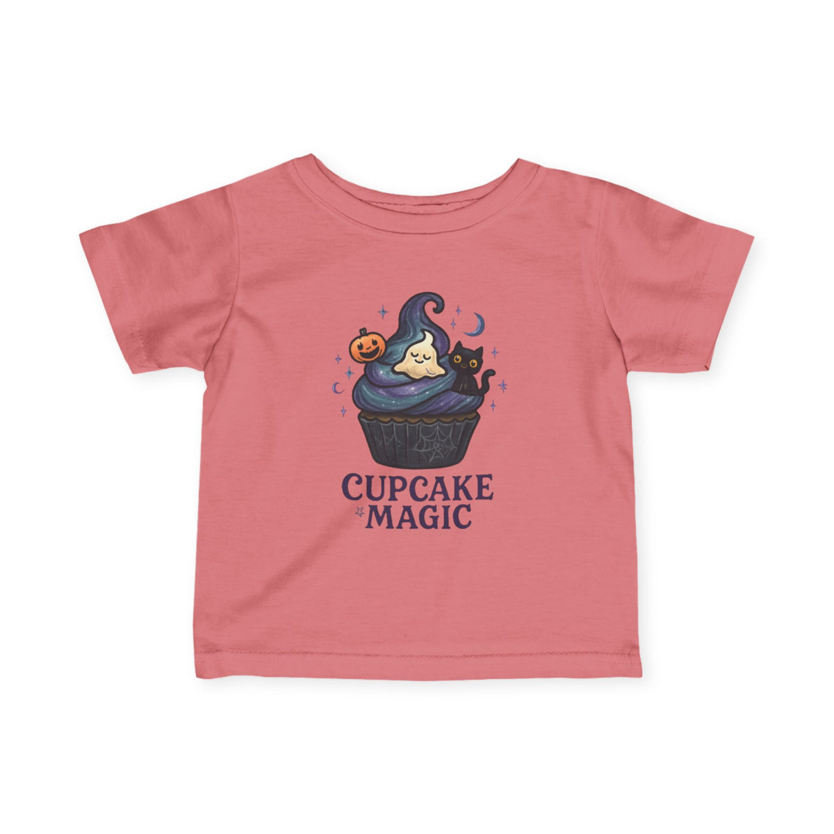 Kids Cupcake Tee, Trick or Treat Infant Fine Jersey Shirt, Halloween Top, Toddler Fall Holiday Apparel, Sweet Spooky Child Costume, Cute