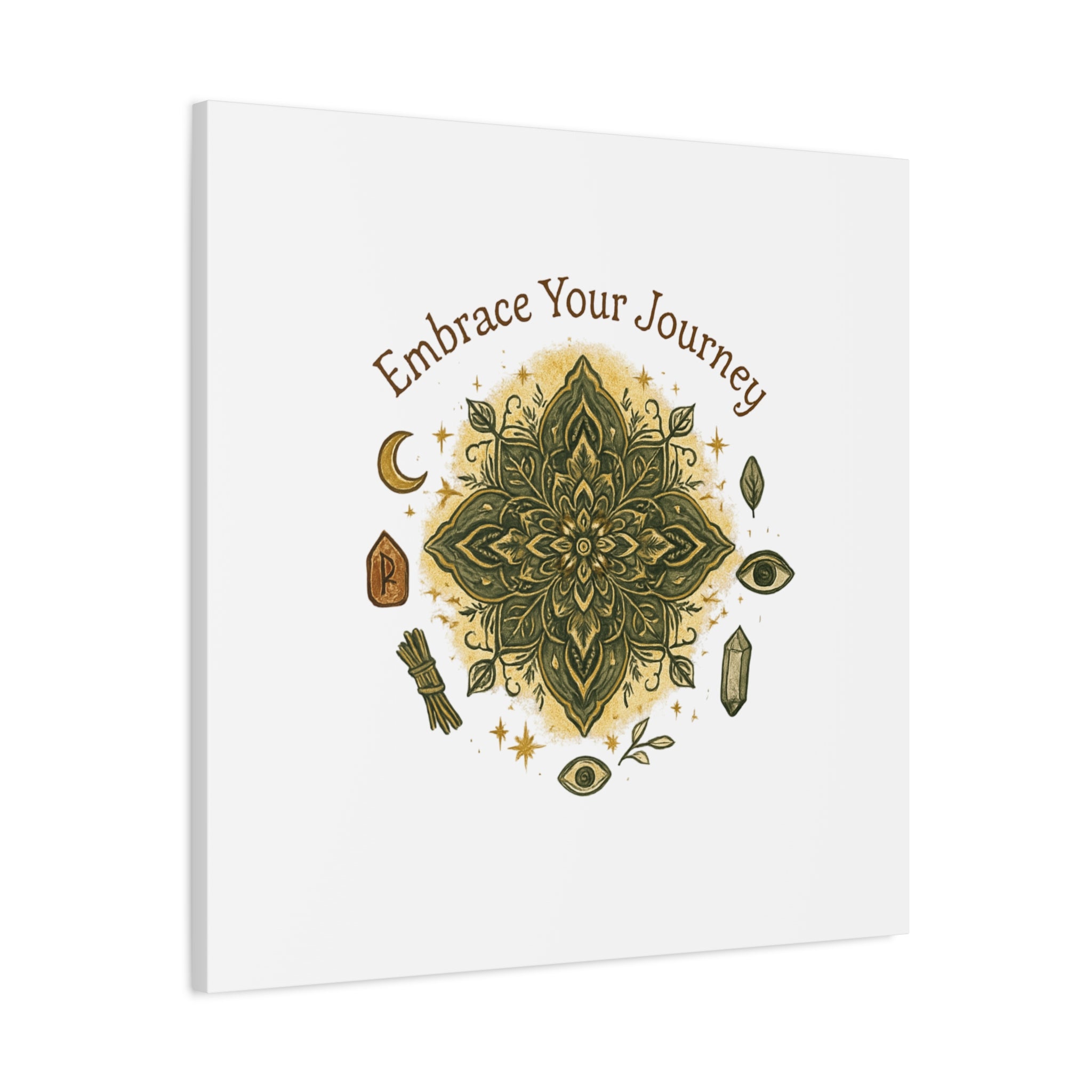Embrace Your Journey Mandala Canvas | Matte Stretched Wall Art