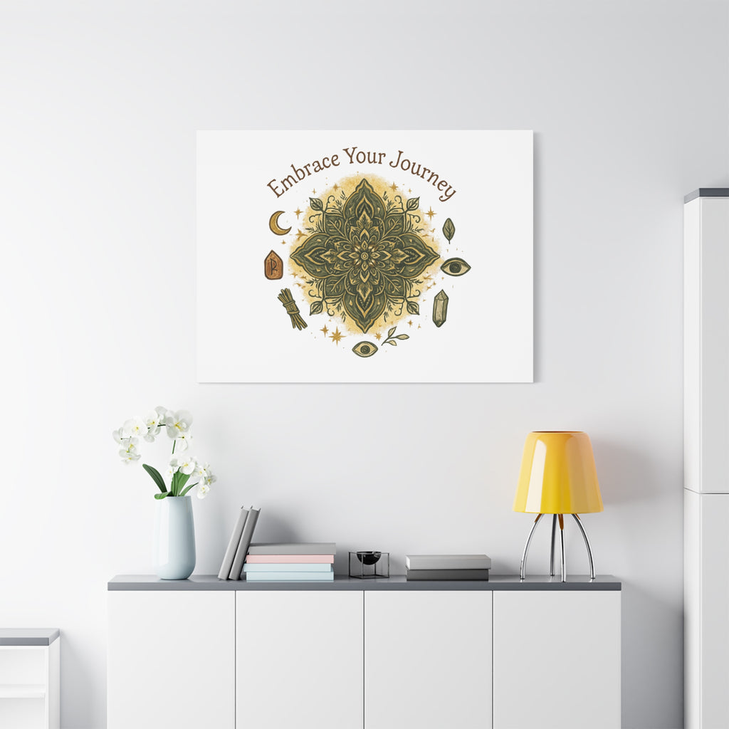 Embrace Your Journey Mandala Canvas | Matte Stretched Wall Art