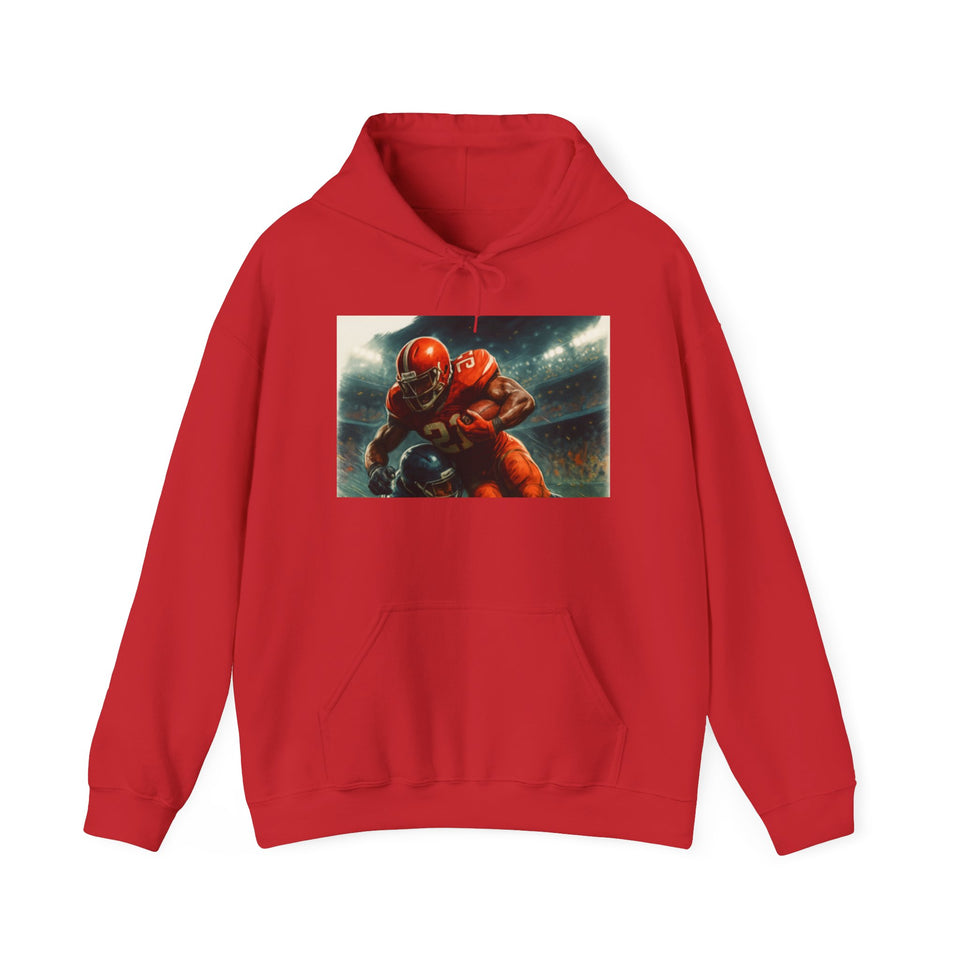 Football Warrior Hoodie, Sports Sweatshirt, Game Day, Unisex Apparel, We Up Next, Athletic Gift
