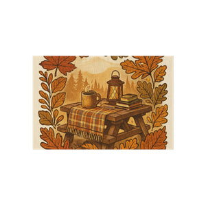Autumn Outdoor Rug, Patio Mat, Fall Decor, Camping Mat, Outdoor Living Accents, Seasonal Home Decor