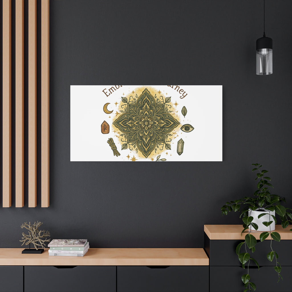 Embrace Your Journey Mandala Canvas | Matte Stretched Wall Art