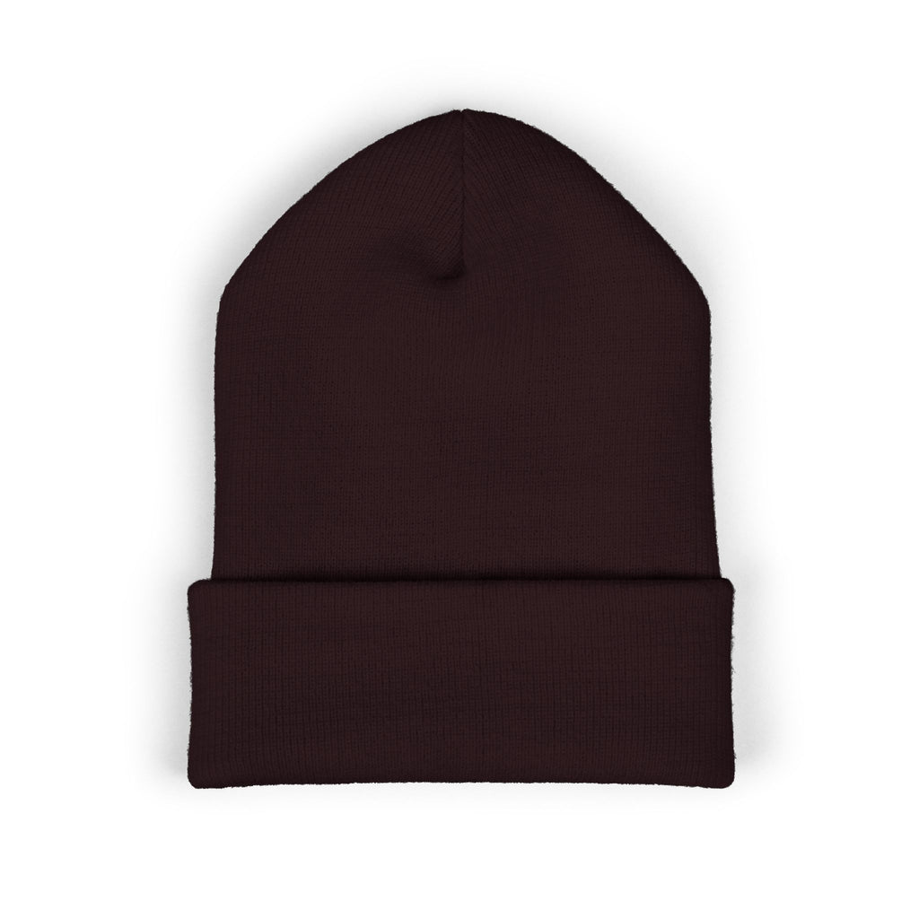 Embroidered Floral 'Taurus' Cuffed Beanie — Zodiac Winter Hat