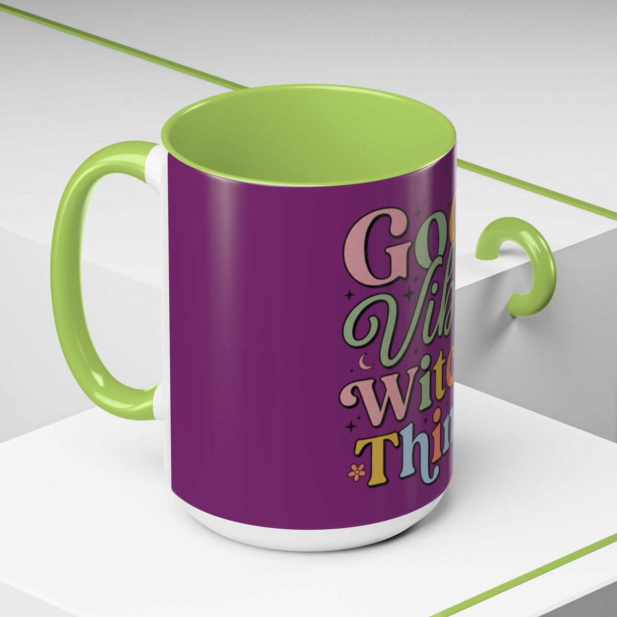 good vibes witchy things coffee mug