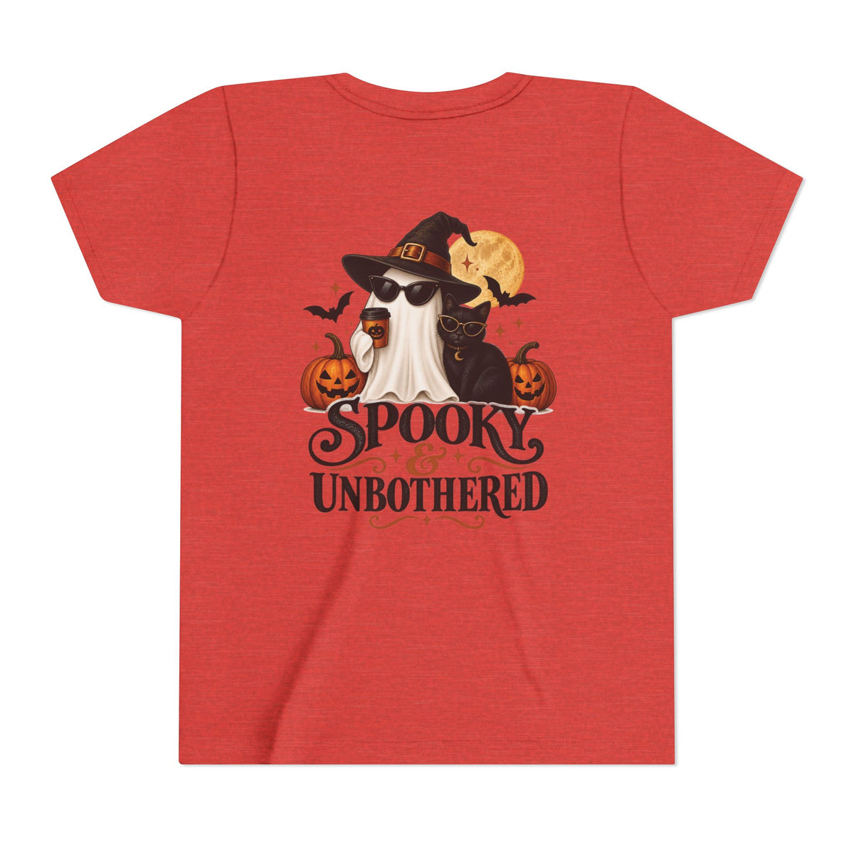 Youth Halloween Tee — “Daddy’s Little Boo” / “Spooky &amp; Unbothered” Kids Costume Shirt