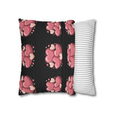 CartersLog Pink Heart Cluster Square Pillow Cover – Valentine’s Day Decorative Pillowcase