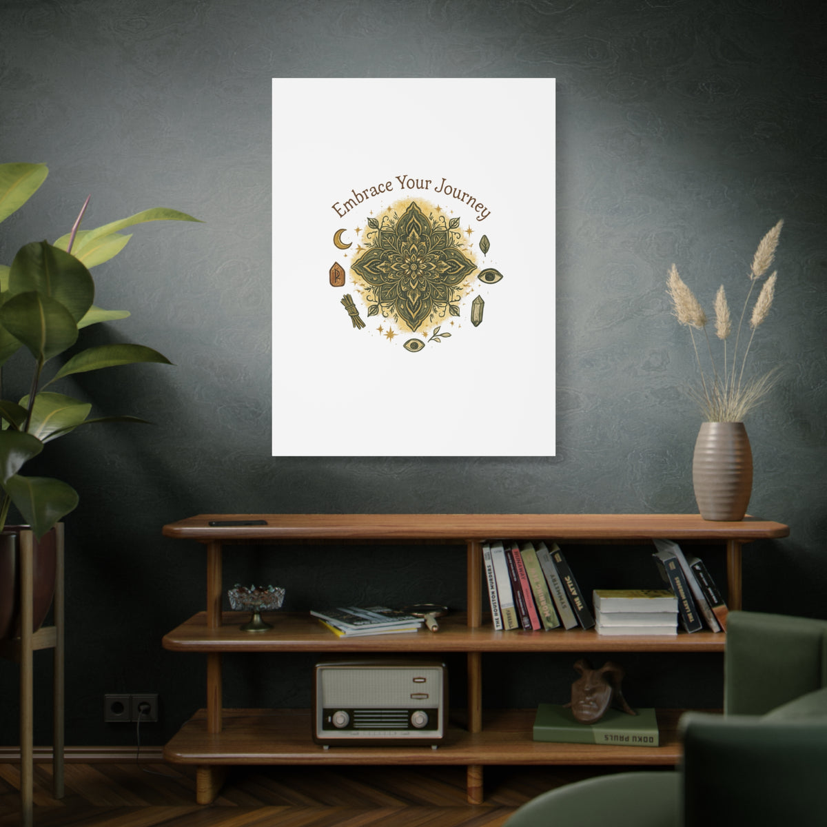 Embrace Your Journey Wall Art — Spiritual Mandala Canvas