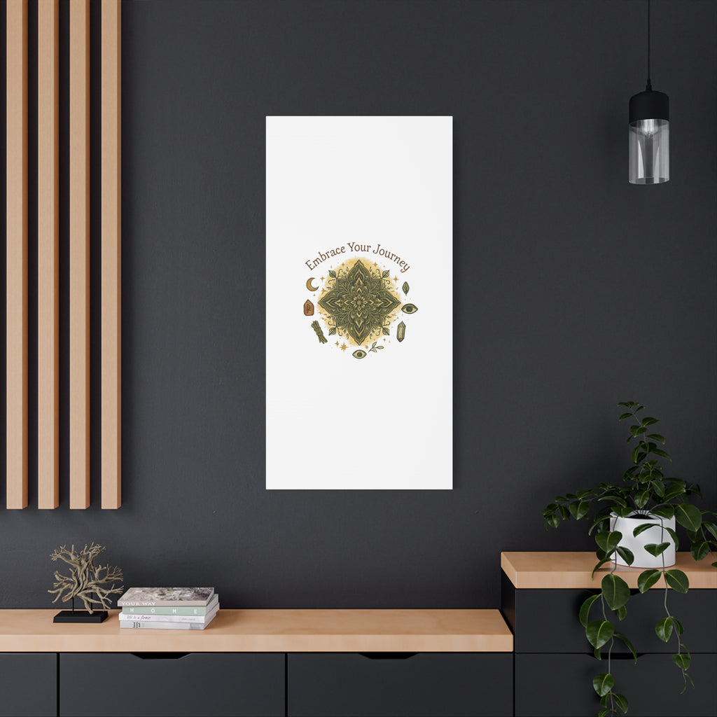 Embrace Your Journey Mandala Canvas | Matte Stretched Wall Art