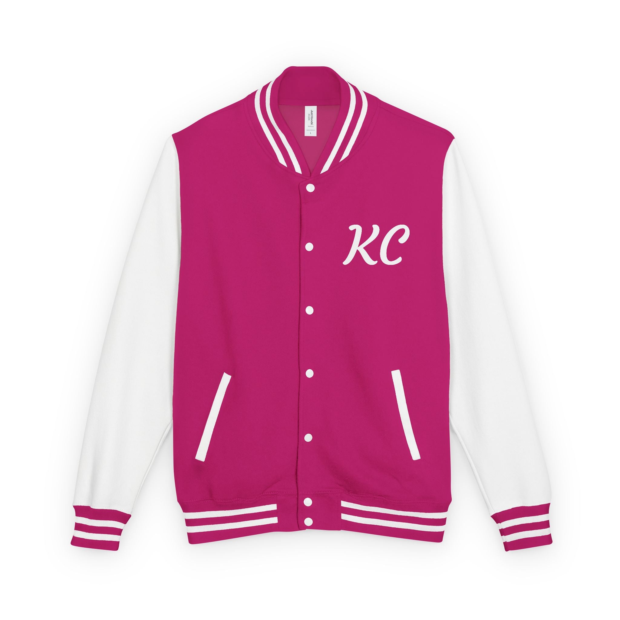 World Is Mine Graffiti Logo Letterman Jacket | KC Chest Monogram