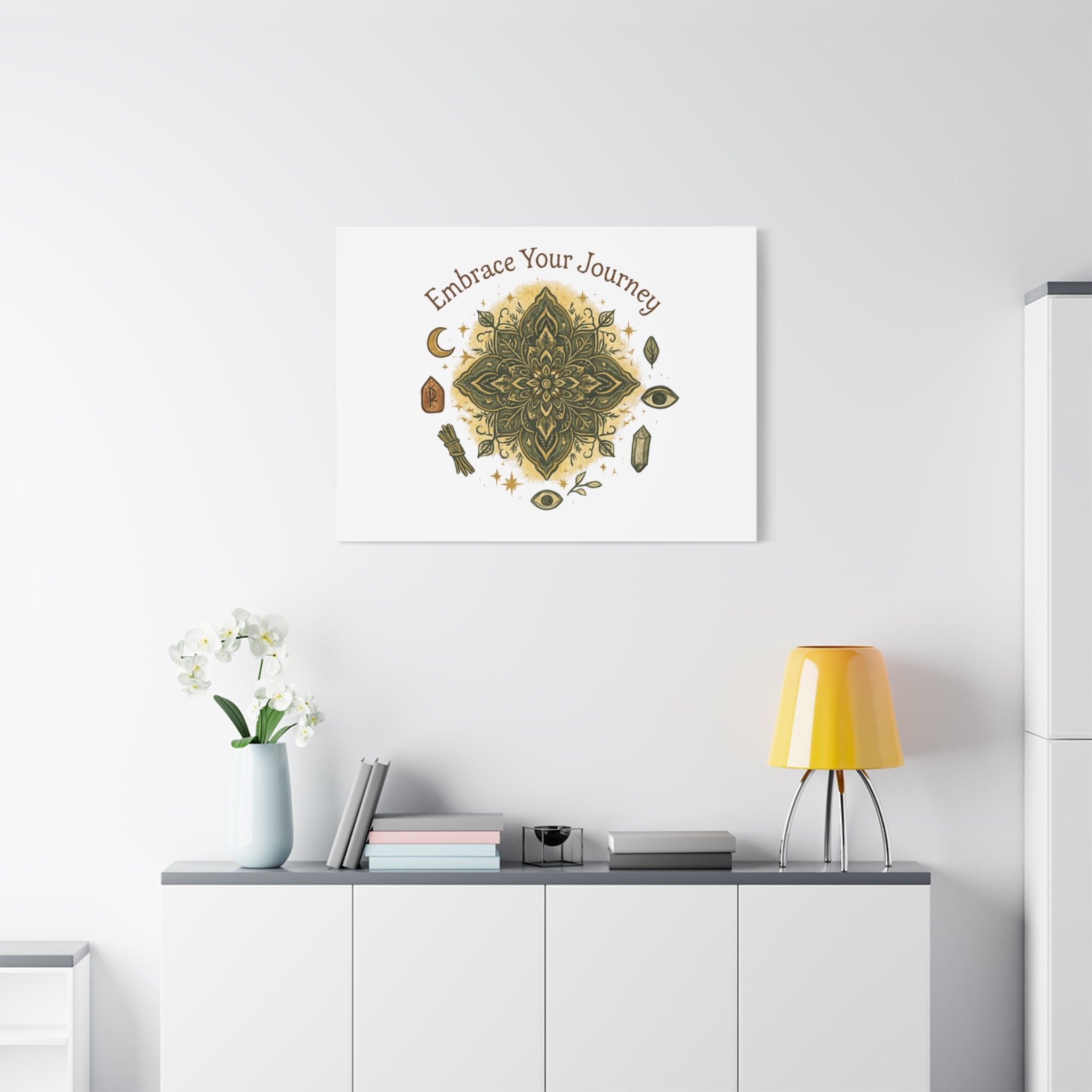 Embrace Your Journey Mandala Canvas | Matte Stretched Wall Art
