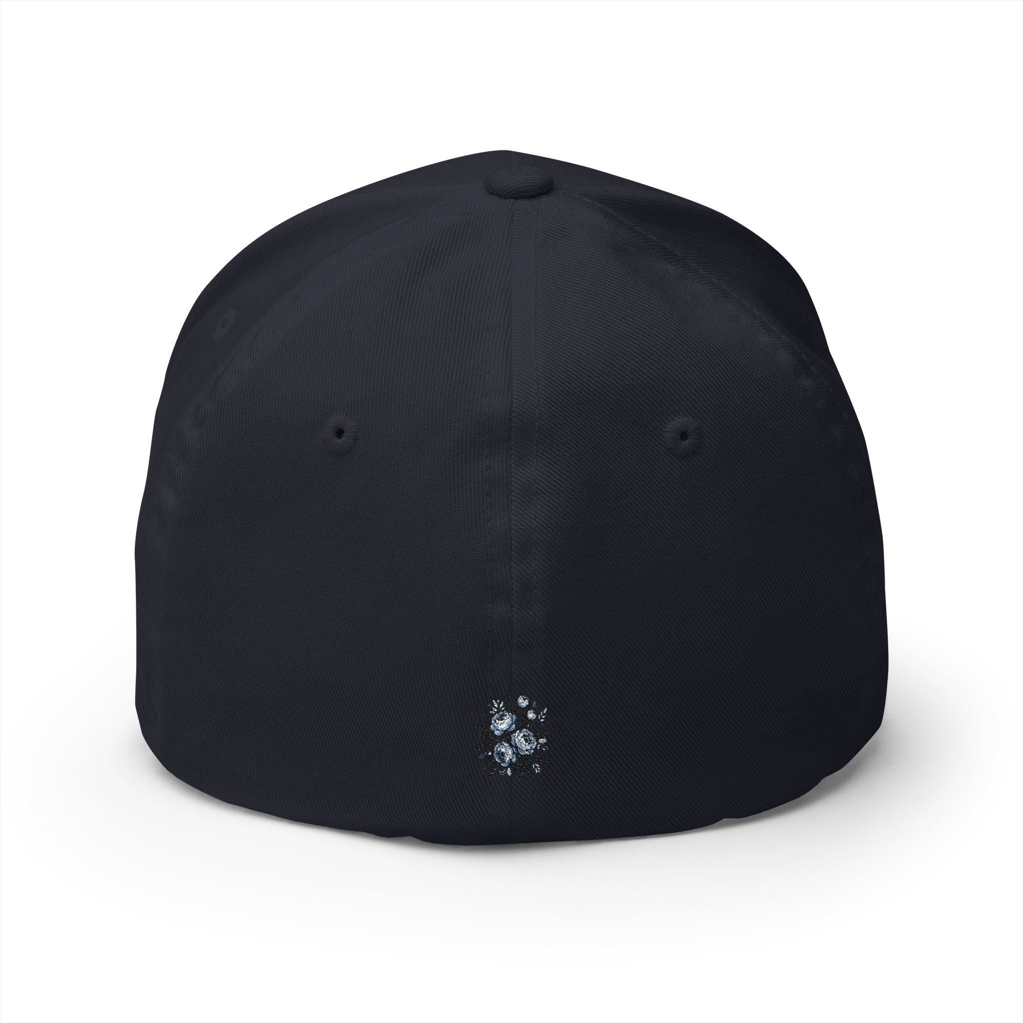 Serenity Embroidered Cap — Floral Calm Baseball Hat