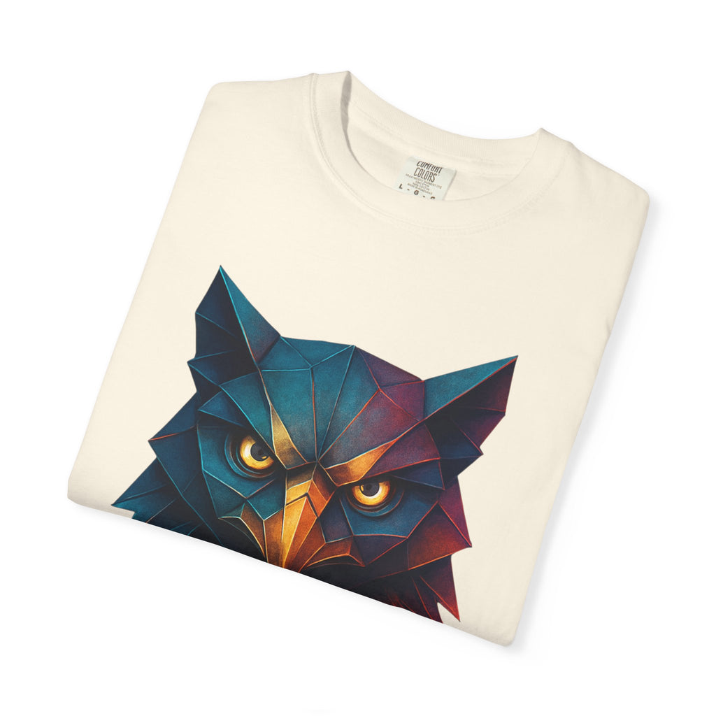 Colorful Owl Graphic T-Shirt for Nature Lovers, Unisex Casual Wear, Gift for Wildlife Enthusiasts, Eco-Friendly Fashion, Art Tee