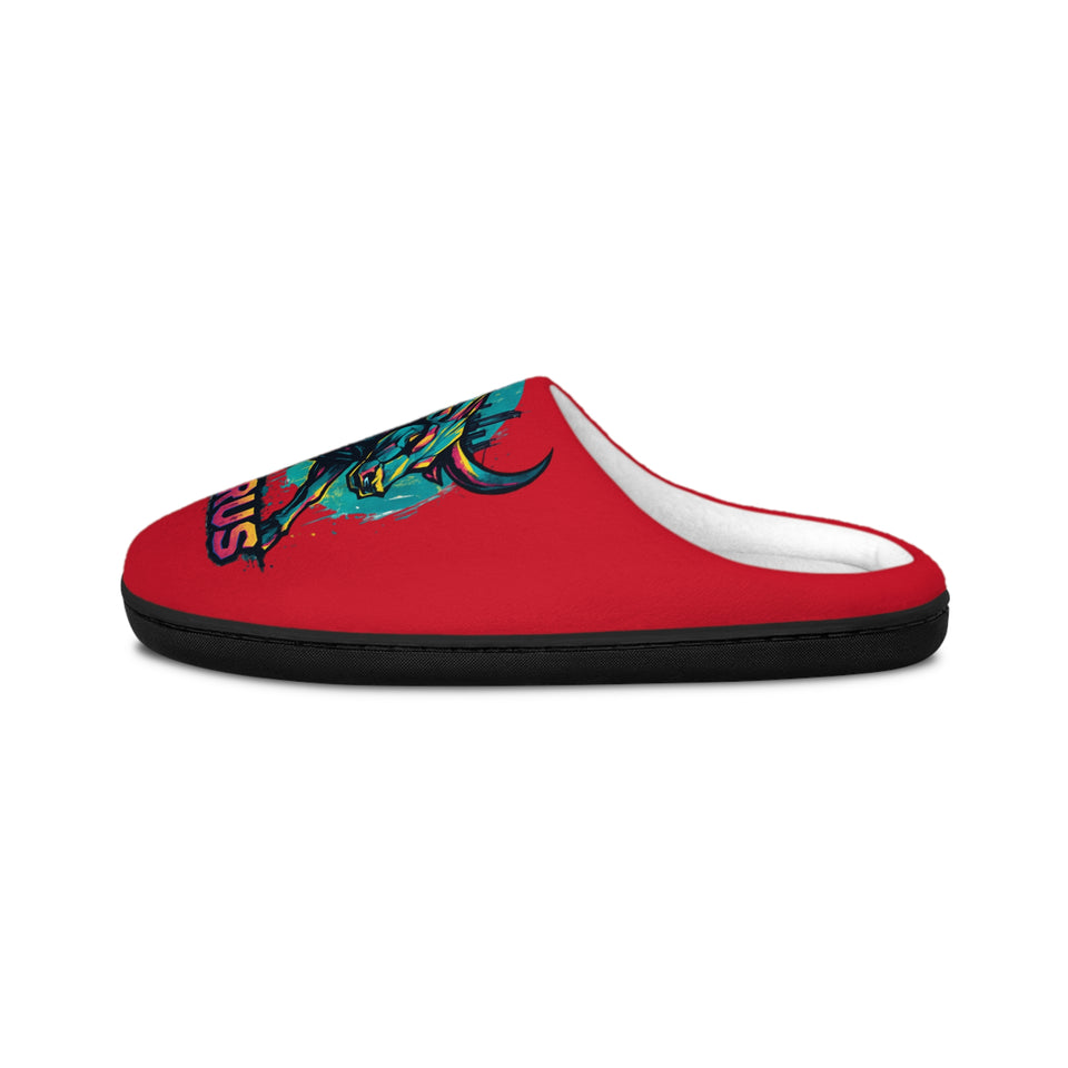 Taurus Bull Graphic Slippers — Men's Astrological Indoor Slide