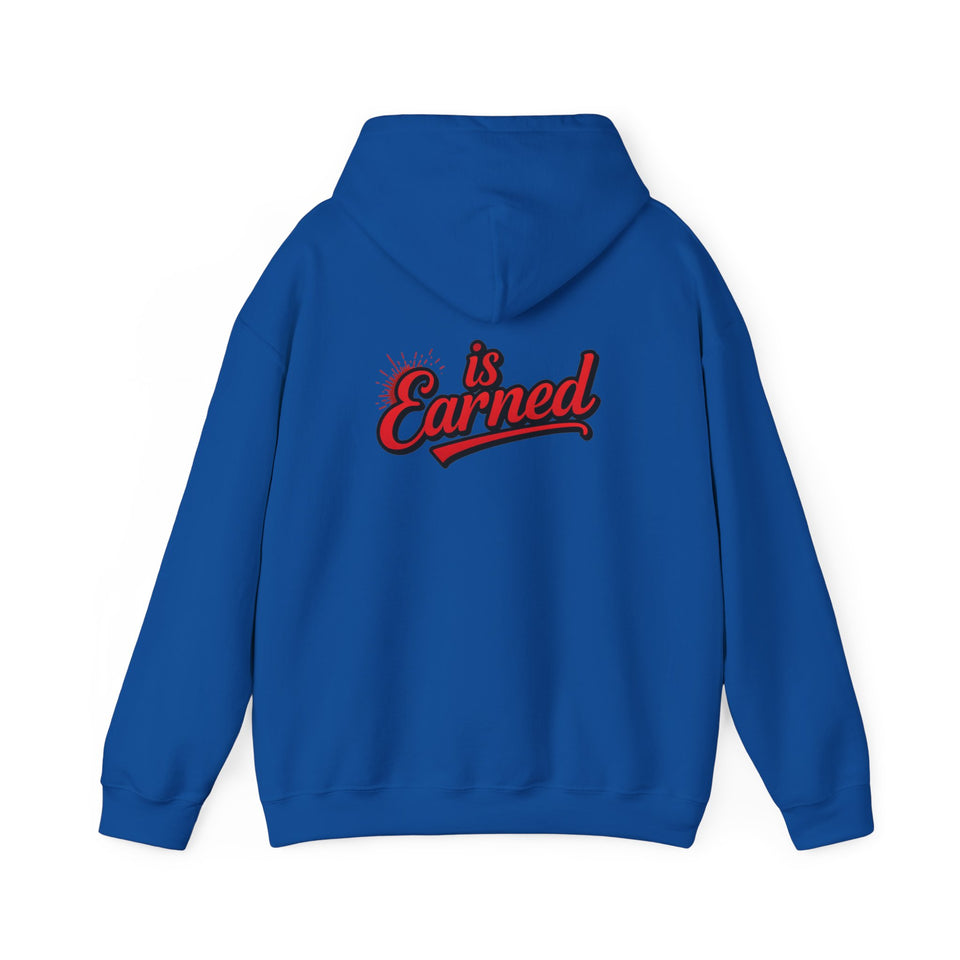 Respect Is Earned Hoodie — Retro Script Motivational Sweatshirt