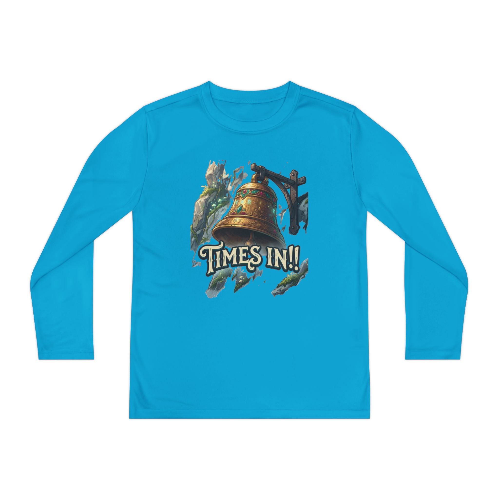 Times In!! Youth Long Sleeve Tee — Vintage Bell Graphic