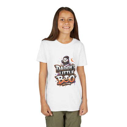 Youth Halloween Tee — “Daddy’s Little Boo” / “Spooky &amp; Unbothered” Kids Costume Shirt