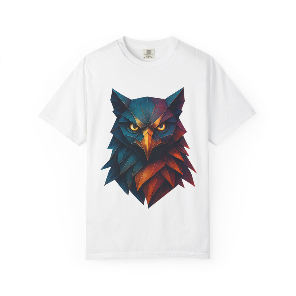 Colorful Owl Graphic T-Shirt for Nature Lovers, Unisex Casual Wear, Gift for Wildlife Enthusiasts, Eco-Friendly Fashion, Art Tee