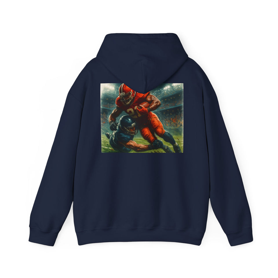 Football Warrior Hoodie, Sports Sweatshirt, Game Day, Unisex Apparel, We Up Next, Athletic Gift