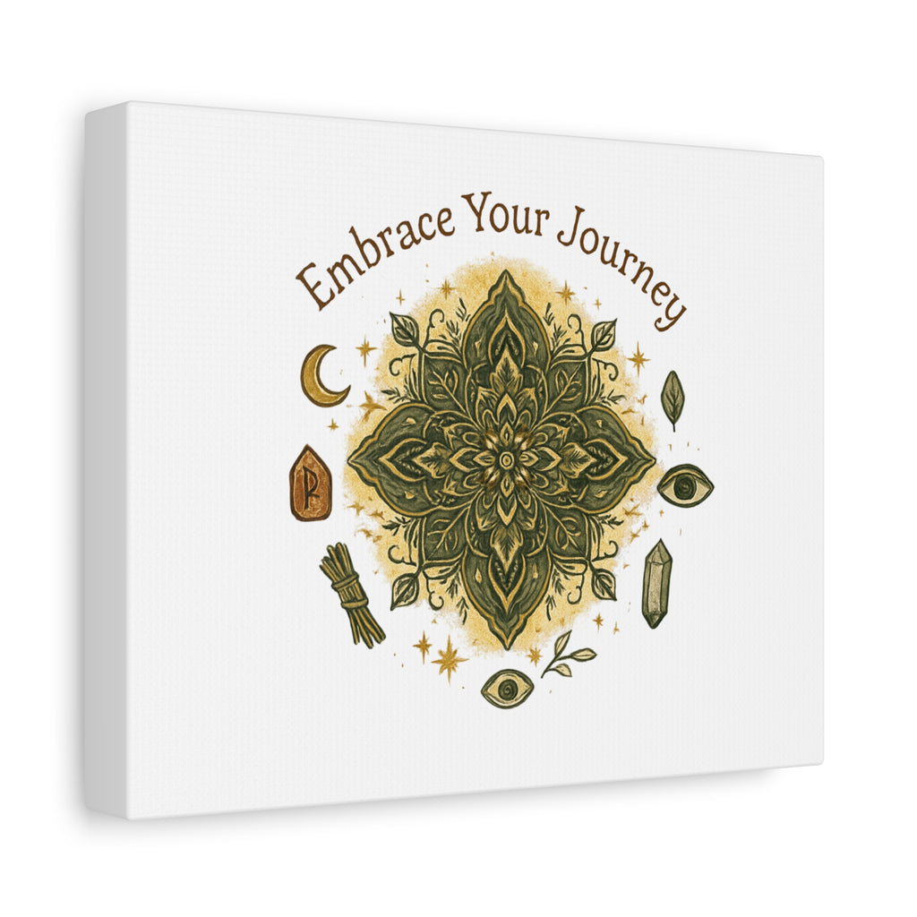 Embrace Your Journey Mandala Canvas | Matte Stretched Wall Art