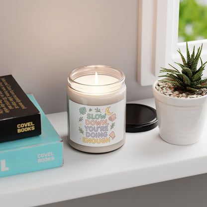 CartersLog Scented Soy Candle 9oz – 12 Scents, 50-60 Hour Burn, Reusable Glass Jar