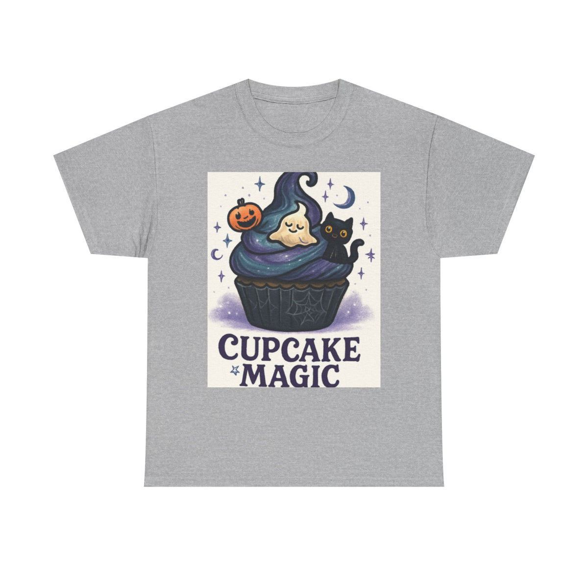 Adult Spooky Scary Cupcake T-Shirt | Cute Halloween Tee
