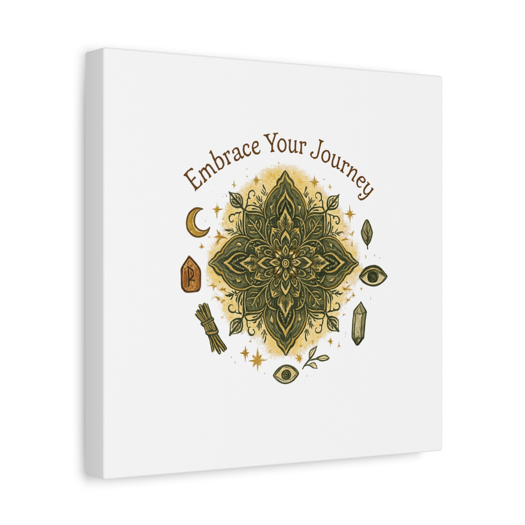 Embrace Your Journey Mandala Canvas | Matte Stretched Wall Art